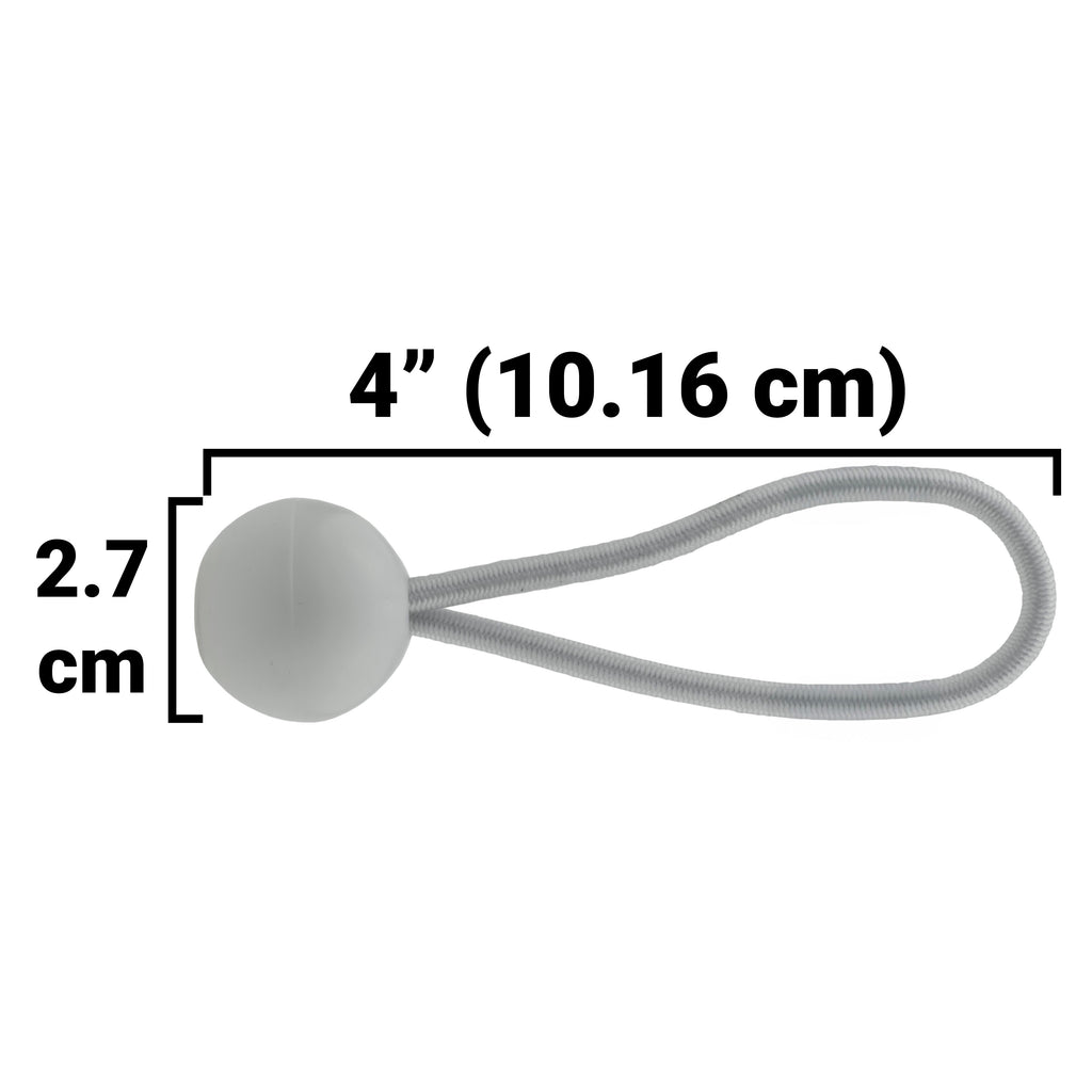 Blue S-Grade Tarpaulin with 20 x 4" Bungee Balls (White)