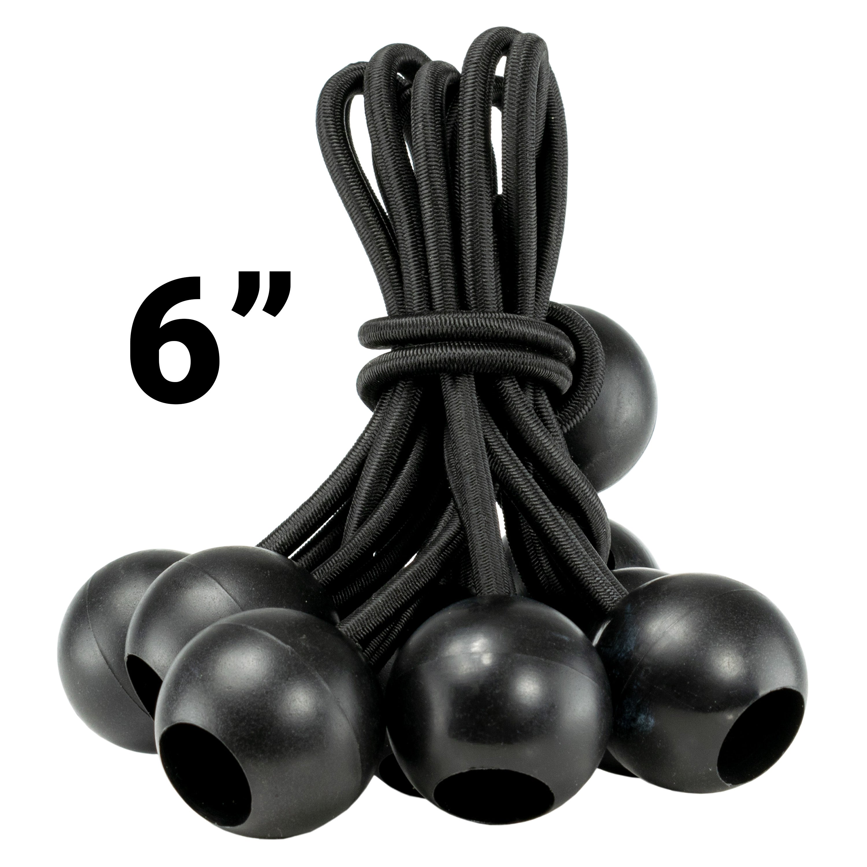 Green/Brown L-Grade Tarpaulin with 10 x 6" Bungee Balls (Black)