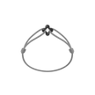 Mini Black Clover Cord Bracelet