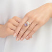 Purple Haze Round Ring - Adjustable