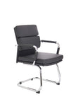 Advocate Medium Back Leather Visitor Chair with Arms