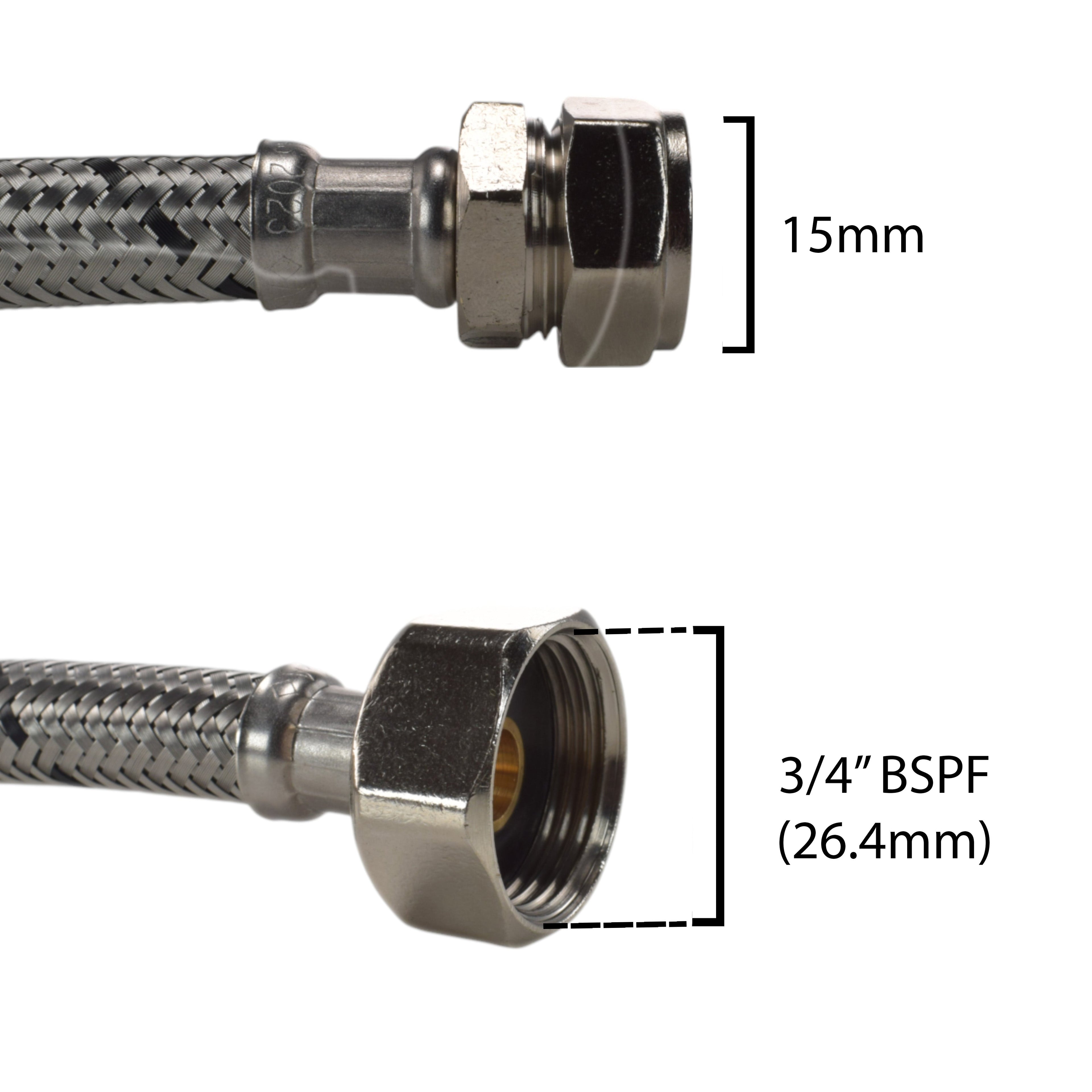 Double Lever Tap FULL Connection Kit x2