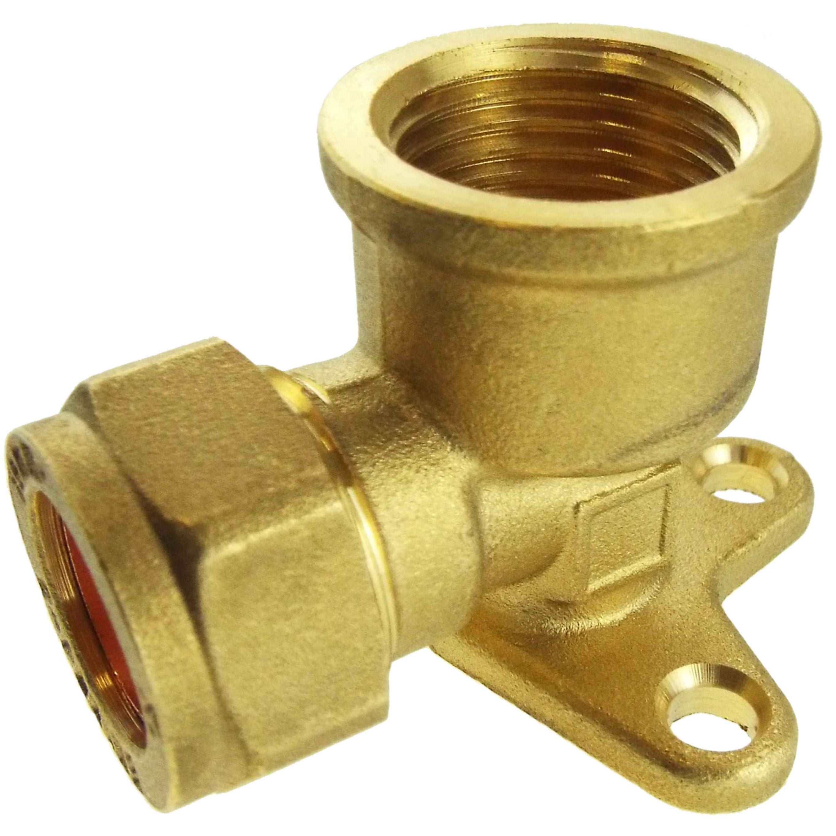 Wall Mount Copper Pipe 15mm 1/2"BSPF