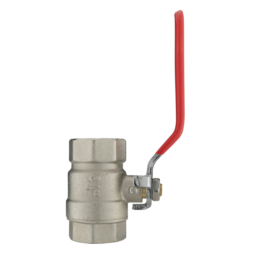 Brass Nickel-Plated Lever Valve 3/4" BSPF