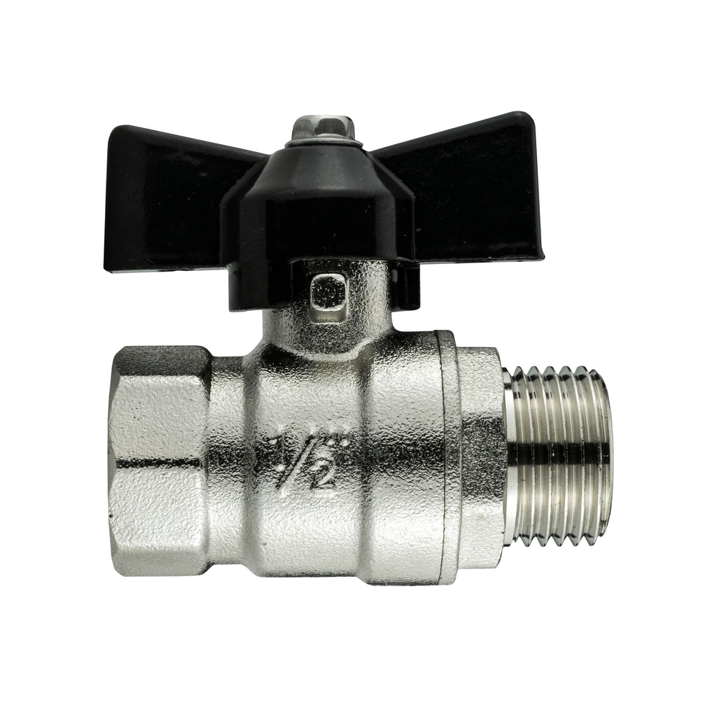 15mm Brass Wall Flange Kit with Bib Valve + Click Lock