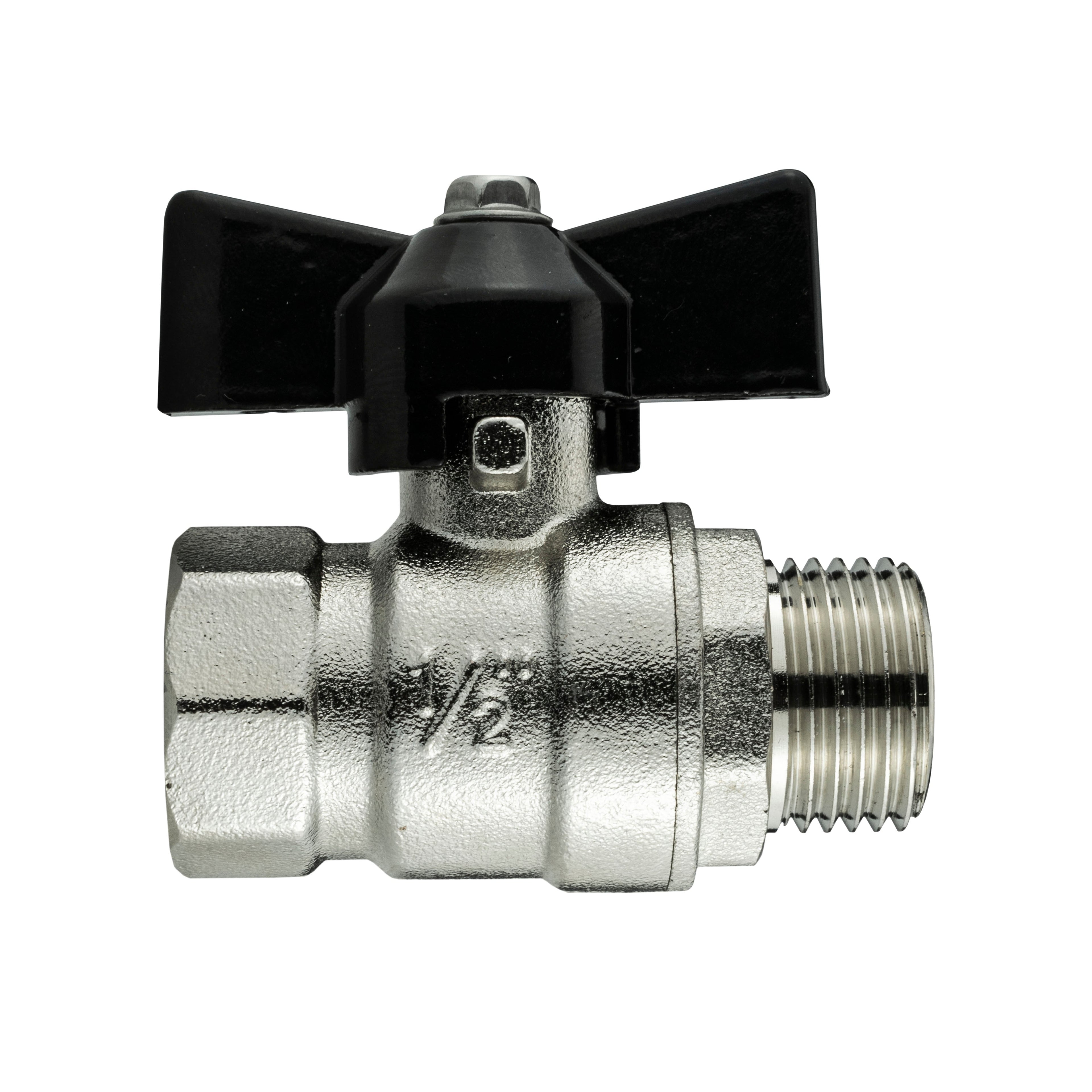 15mm Brass Wall Flange Kit with Bib Valve + Click Lock