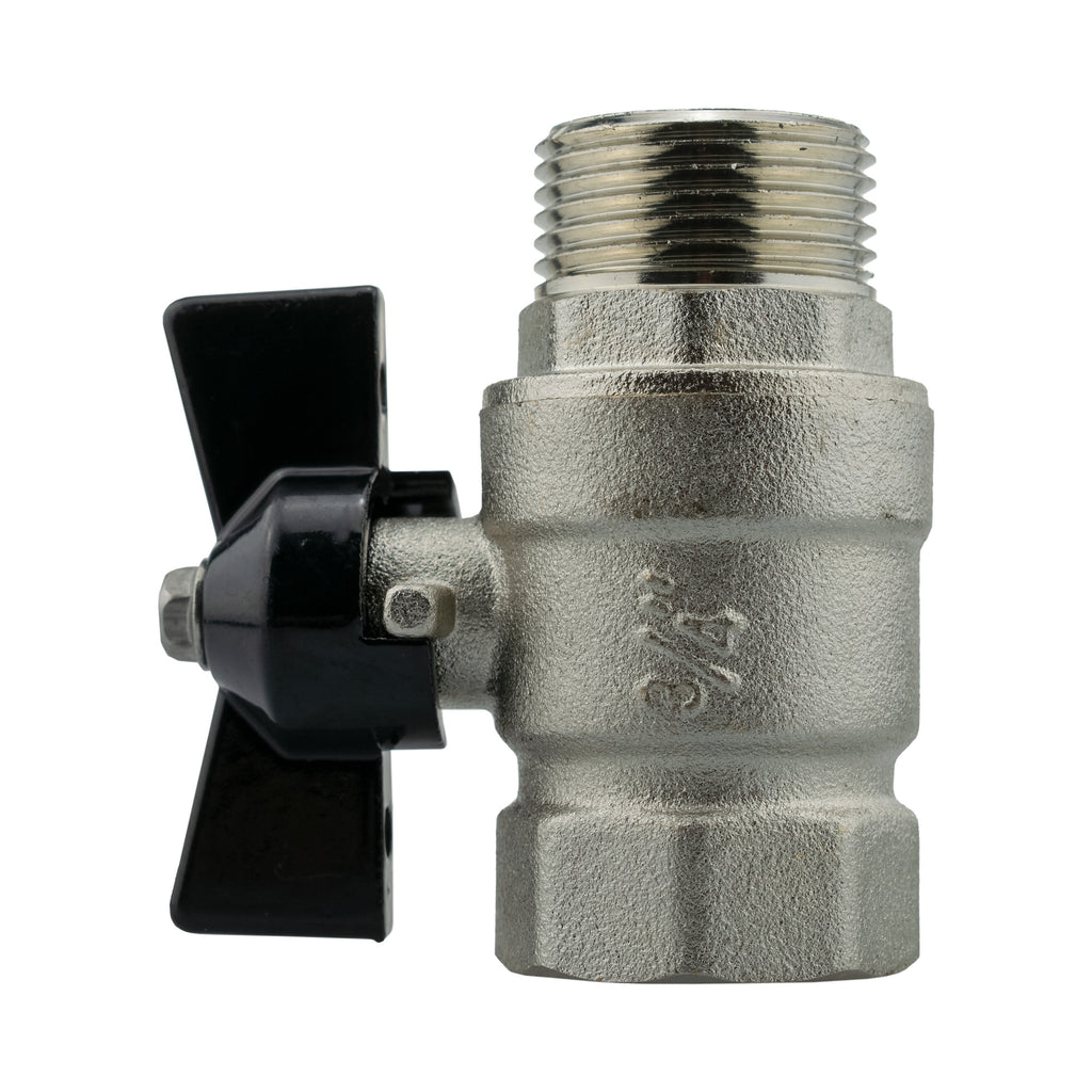 Wall Flange Kit 32mm MDPE + Bib Valve + Click Lock Male WL