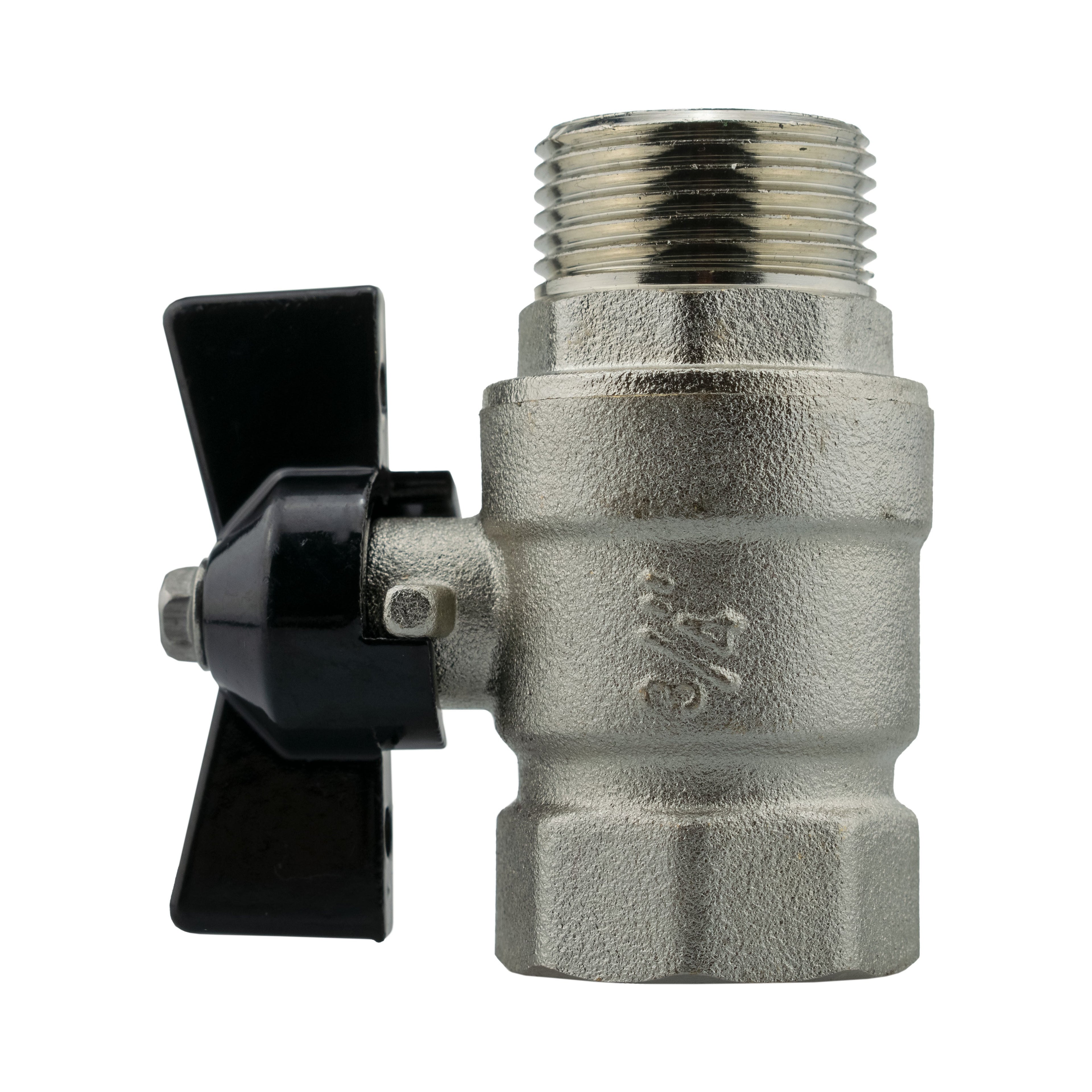 Wall Flange Kit 32mm MDPE + Bib Valve + Click Lock Male Lime
