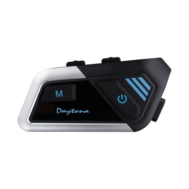 Daytona Helmets Motorcycle Bluetooth Headset - Motorcycle Communication System For All Types of Helmets - Solo