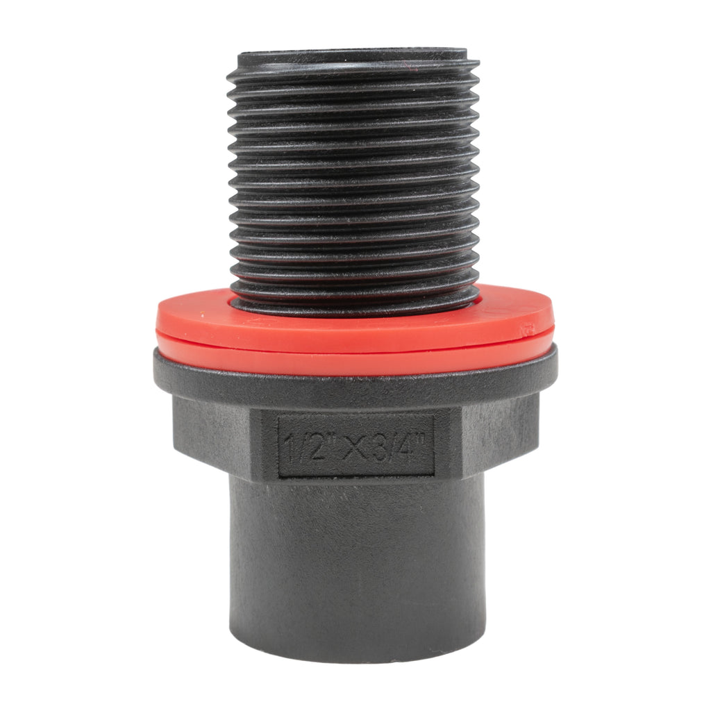 Water Butt 3/4" BSP Male With 1/2" BSP Female Outlet and Drill Bit