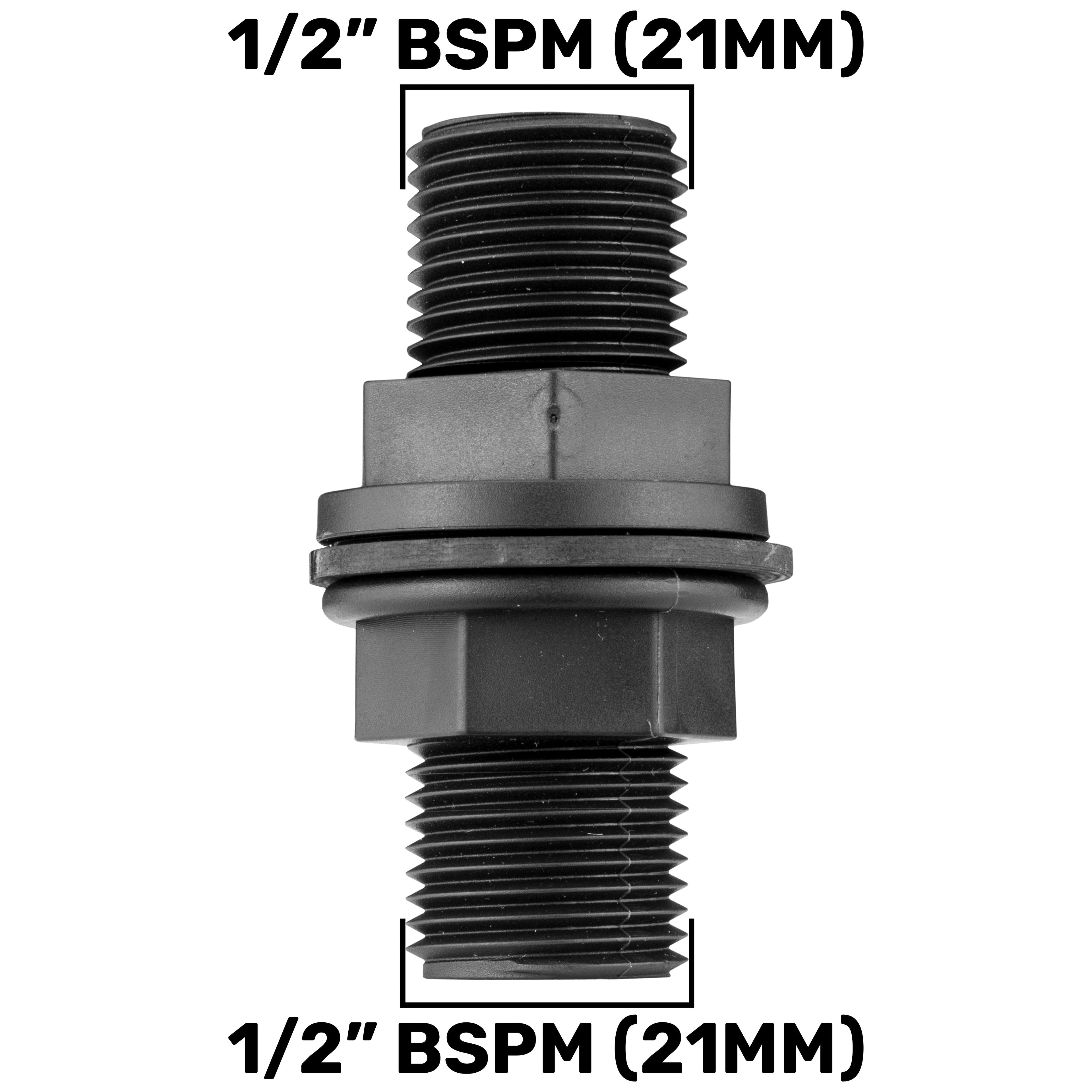 Water Butt Kit ½” BSP with Lever Valve and 13mm Brass Barb