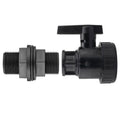 ¾” BSP Water Butt Fitting with ¾” BSPF Full Flow PP Valve