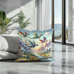 Dragon Riders Cotton Cushion