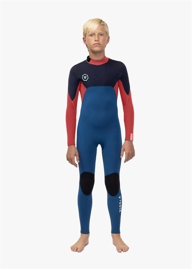 Vissla 7 Seas 4/3mm Jongens Back Zip Full Suit