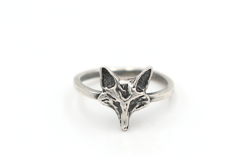 925 Silver Fox Ring – Nature-Inspired Handmade Gift for Animal Lovers