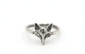925 Silver Fox Ring – Nature-Inspired Handmade Gift for Animal Lovers