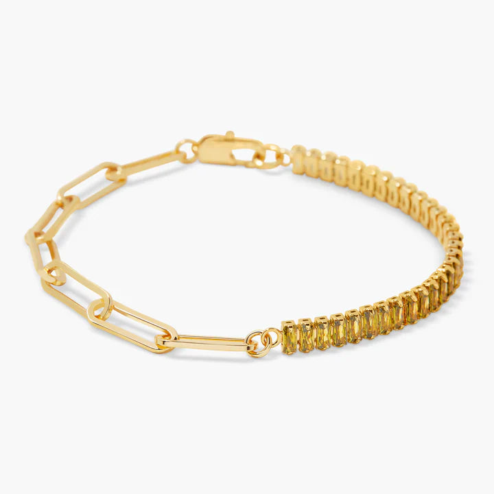 Pulsera de tenis con piedra de nacimiento