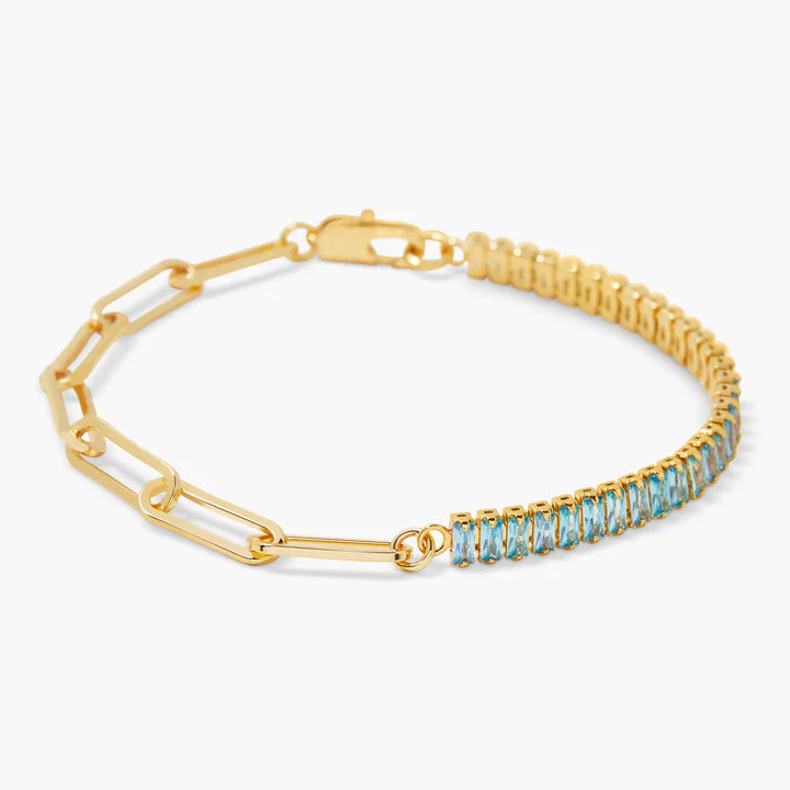 Pulsera de tenis con piedra de nacimiento