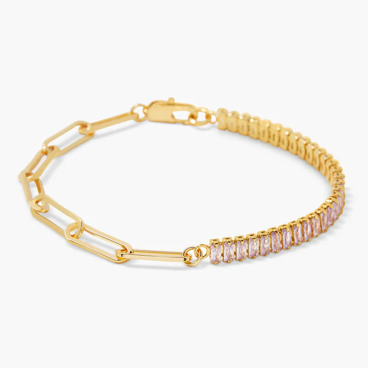 Pulsera de tenis con piedra de nacimiento