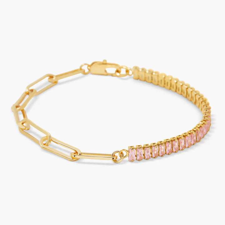 Pulsera de tenis con piedra de nacimiento