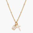 Birthstone Cross Necklace