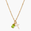 Birthstone Cross Necklace