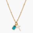 Birthstone Cross Necklace