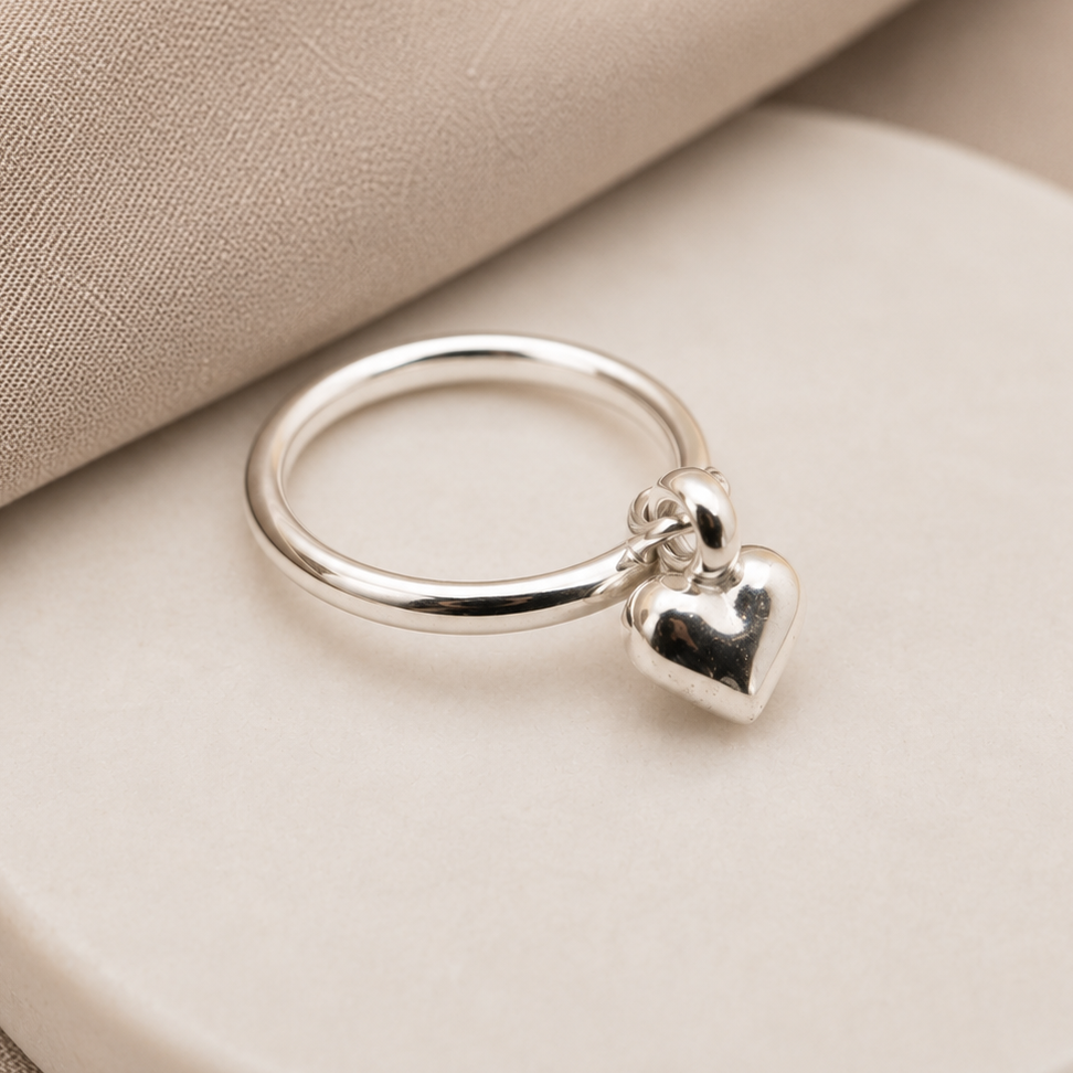 Baby Heart Dangle Ring