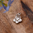 Forget-Me-Not Flower Personalised Silver Charm
