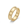 Solid Gold Ring – Beaded Edge Classic – 14ct Gold