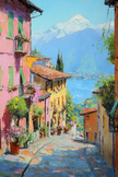 Bellagio Midday Reflections Canvas