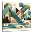 Geometric Landscape Canvas