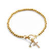 Cross Birthstone Bracelet