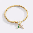 Cross Birthstone Bracelet