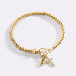 Cross Birthstone Bracelet