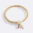 Cross Birthstone Bracelet