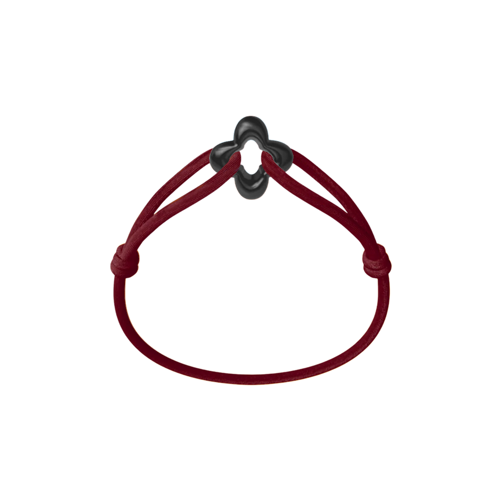 Black Clover Cord Bracelet