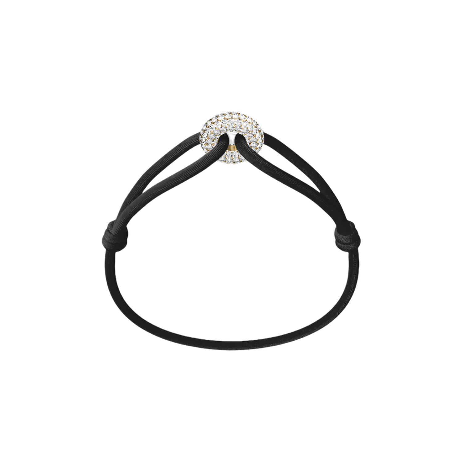 Goldener Soho Pavé Kordelarmband