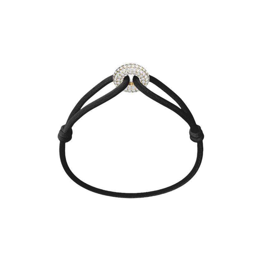 Goldener Soho Pavé Kordelarmband