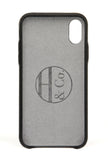 iPhone X Case, Black Leather