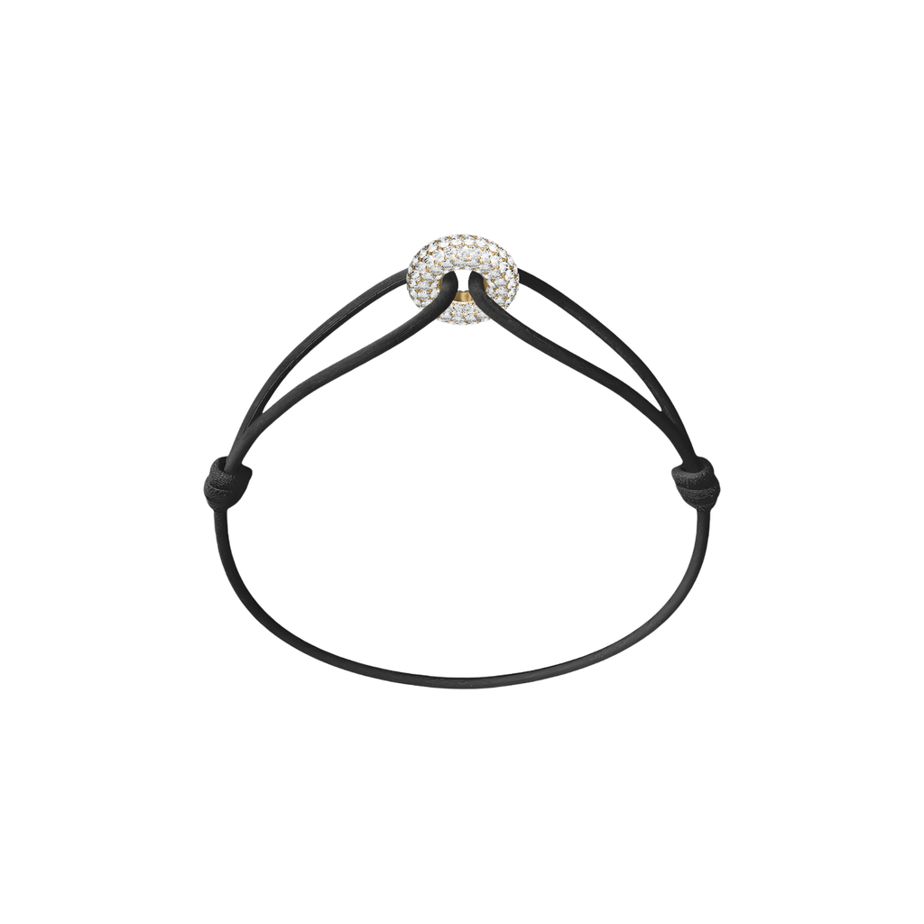 Mini Golden Soho Pavé Cord Bracelet
