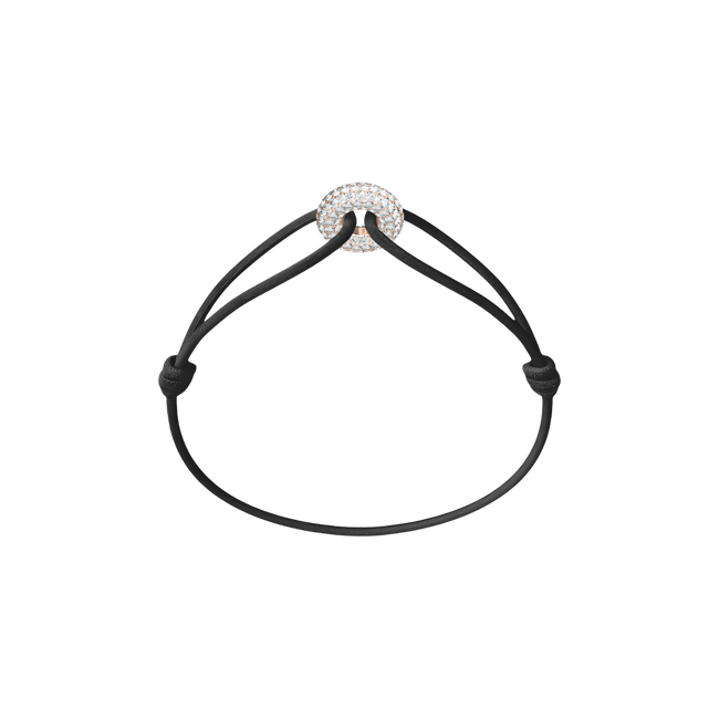 Mini Rose Soho Pavé Cord Bracelet