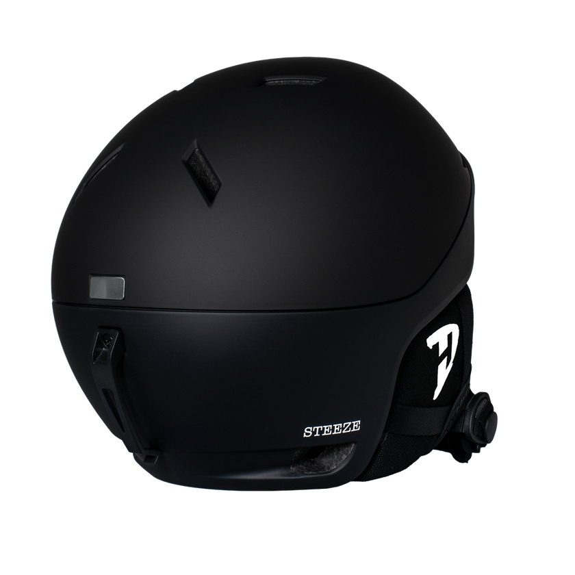 Daytona Steeze Snowboard Helmet - Adjustable Helmet for Men, Women & Youth - Dull Black Finish