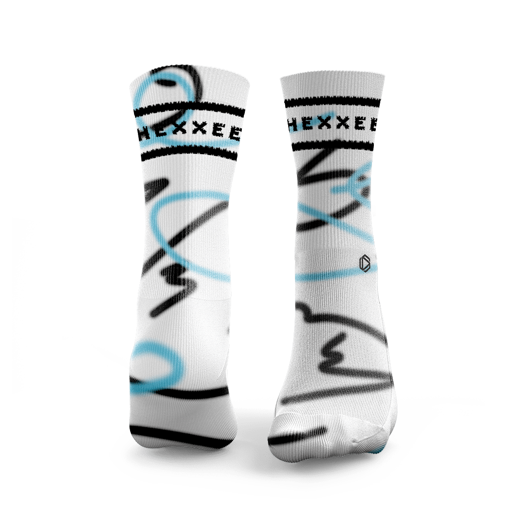 Squiggle Lines Padel Socks