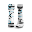 Padel-Socken mit Wellenlinien-Design