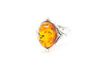 Boho Amber Ring