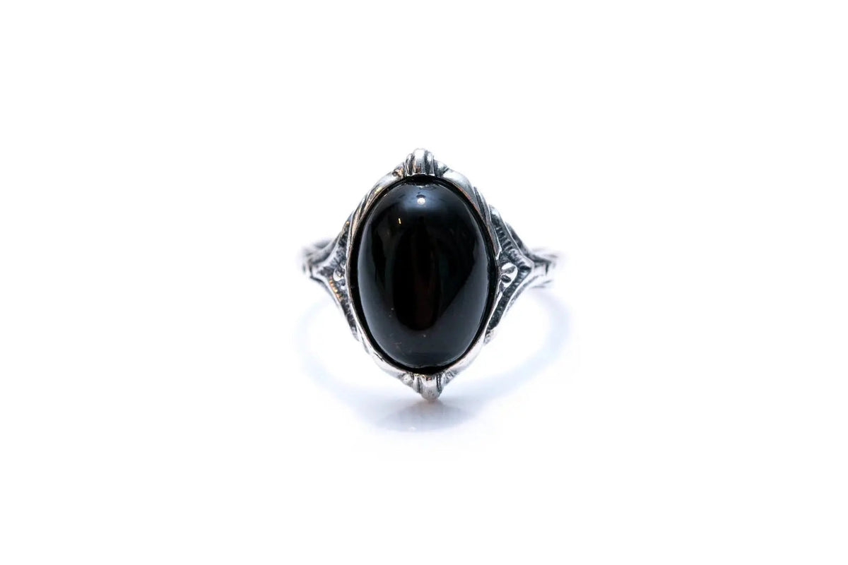 Boho Cherry Red Amber Ring
