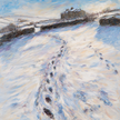 Brontë Parsonage Winter Canvas