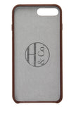 iPhone 7/8 Plus Case, Brown Leather