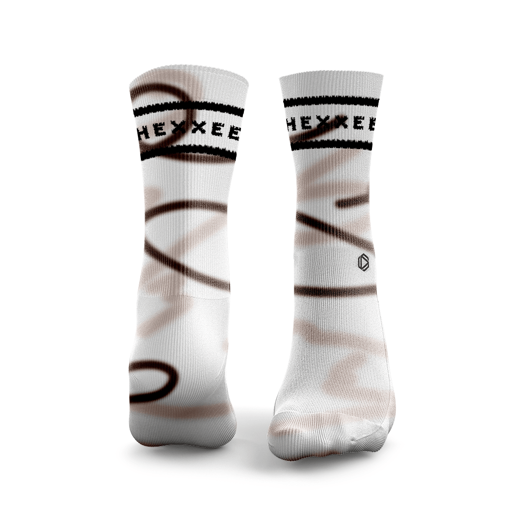 Padel-Socken mit Wellenlinien-Design